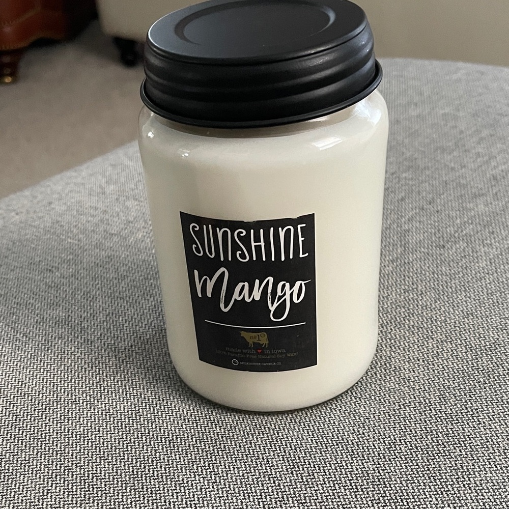 Milkhouse Candle Co. Farmhouse Jar Candle Sunshine 🌞 Mango 🥭